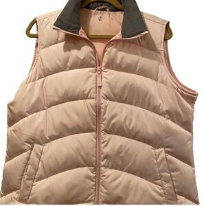 Lands' End Pink Puffer Vest M